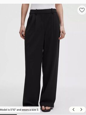 Lululemon Black Daydrift High-Rise Wide-Leg Trouser Regular